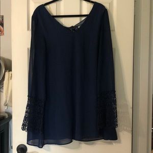 Blue mini dress from local NYC boutique